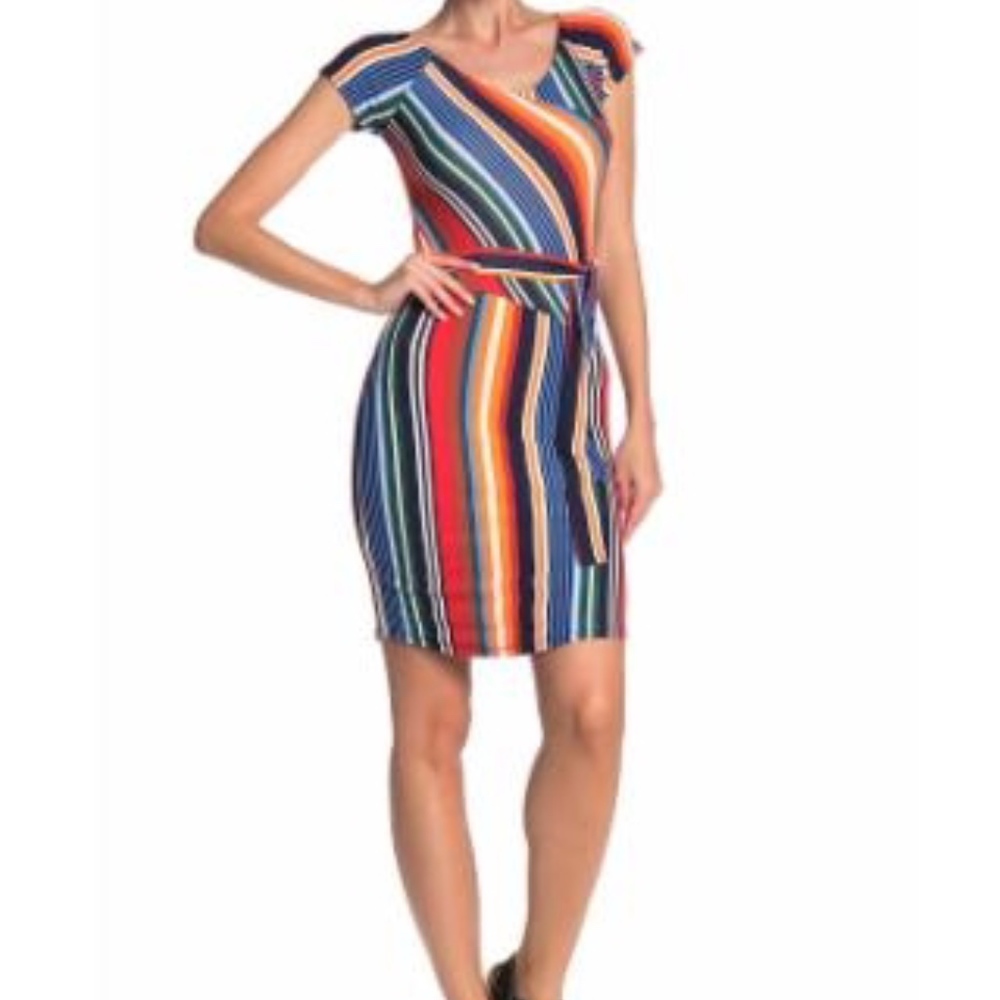 Planet Gold Wrap Dress NWT